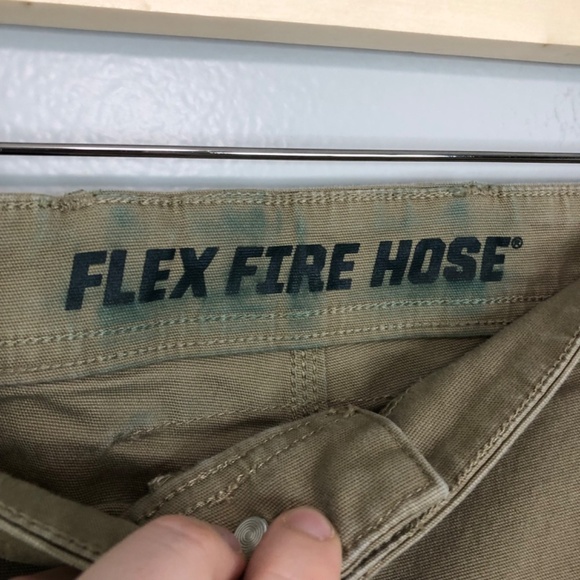 Duluth Trading Co. Flex Fire Hose Khaki Pants Mens 46x30 - Picture 5 of 16